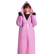 Load image into Gallery viewer, Women Raincoat Men Black Rain Clothes covers Impermeable Rainwear Capa de chuva chubasquero Poncho Waterproof Hooded Rain Coat