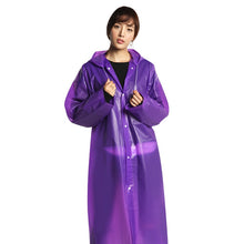 Load image into Gallery viewer, Women Raincoat Men Black Rain Clothes covers Impermeable Rainwear Capa de chuva chubasquero Poncho Waterproof Hooded Rain Coat
