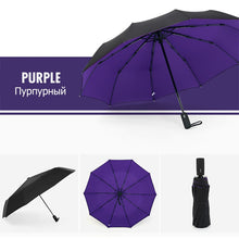 Load image into Gallery viewer, Windproof Double Automatic Folding Umbrella Female Male Ten Bone Car Luxury Large Business Umbrellas Men Rain Women Gift Parasol