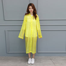 Load image into Gallery viewer, FGHGF Fashion EVA Women Raincoat Thickened Waterproof Rain Coat Women Clear Transparent Camping Waterproof Rainwear Suit

